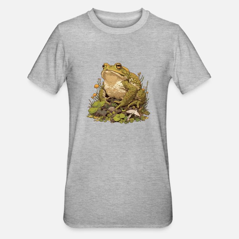 Crapaud crapaud crapaud - T-shirt polycoton Unisexe - gris chiné