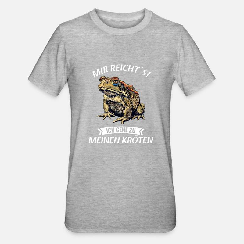 Crapaud crapaud crapaud - T-shirt polycoton Unisexe - gris chiné
