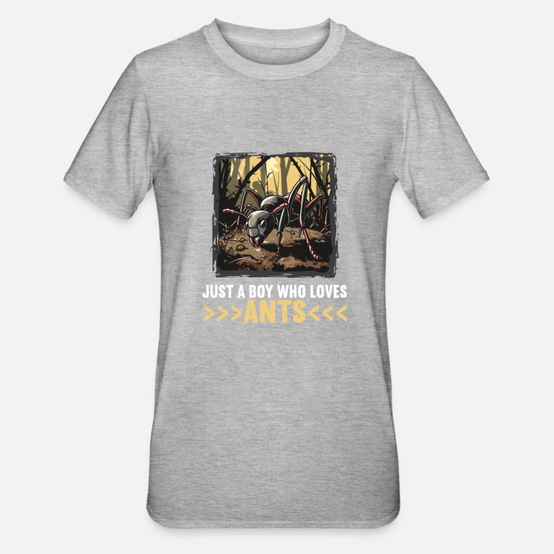 Fourmis fourmis - T-shirt polycoton Unisexe - gris chiné