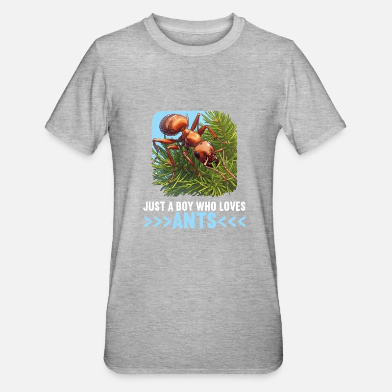 Fourmis fourmis - T-shirt polycoton Unisexe - gris chiné