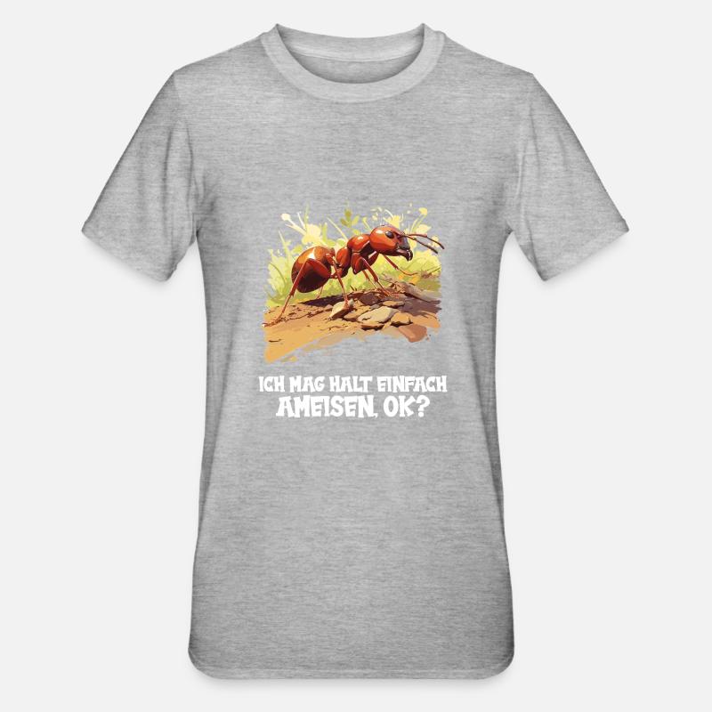Fourmis fourmi - T-shirt polycoton Unisexe - gris chiné