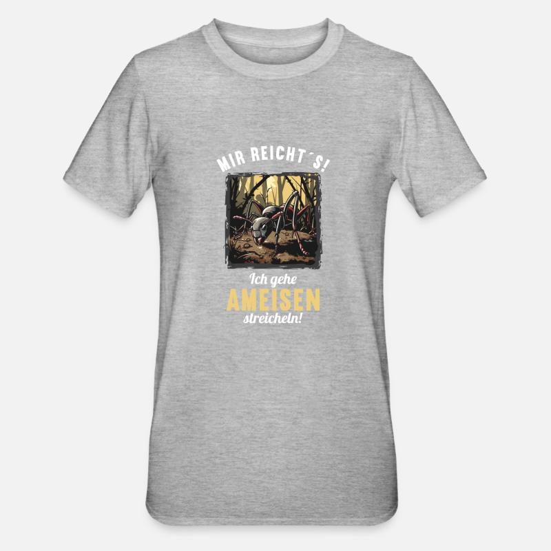 Fourmis fourmis - T-shirt polycoton Unisexe - gris chiné