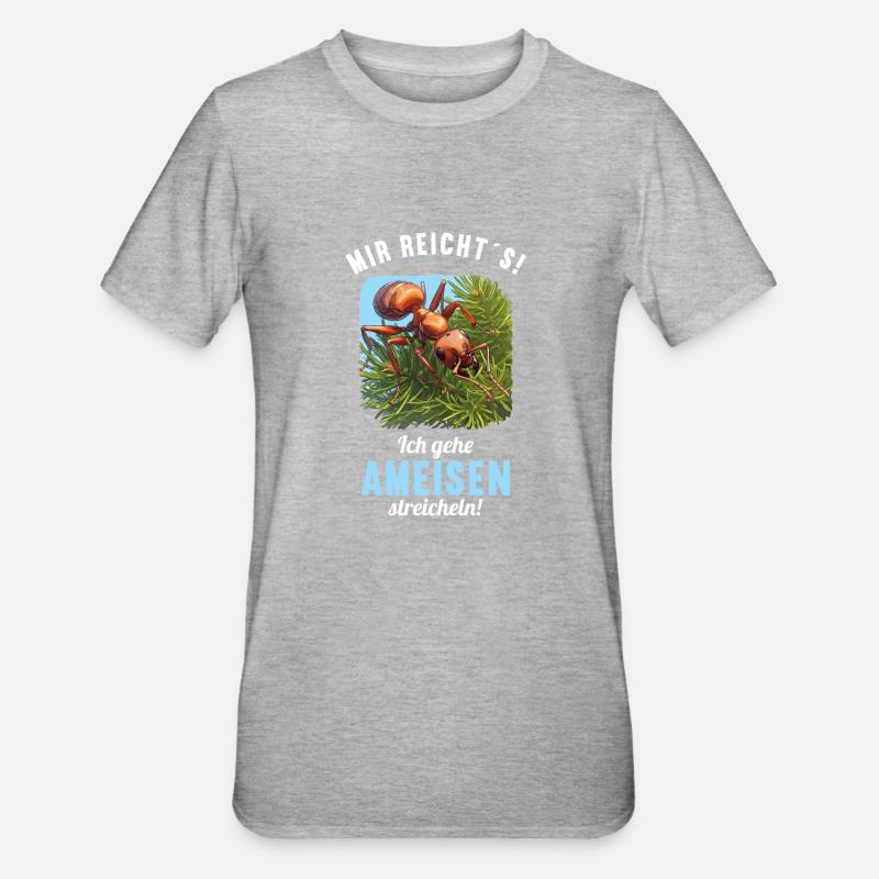 Fourmis fourmis - T-shirt polycoton Unisexe - gris chiné