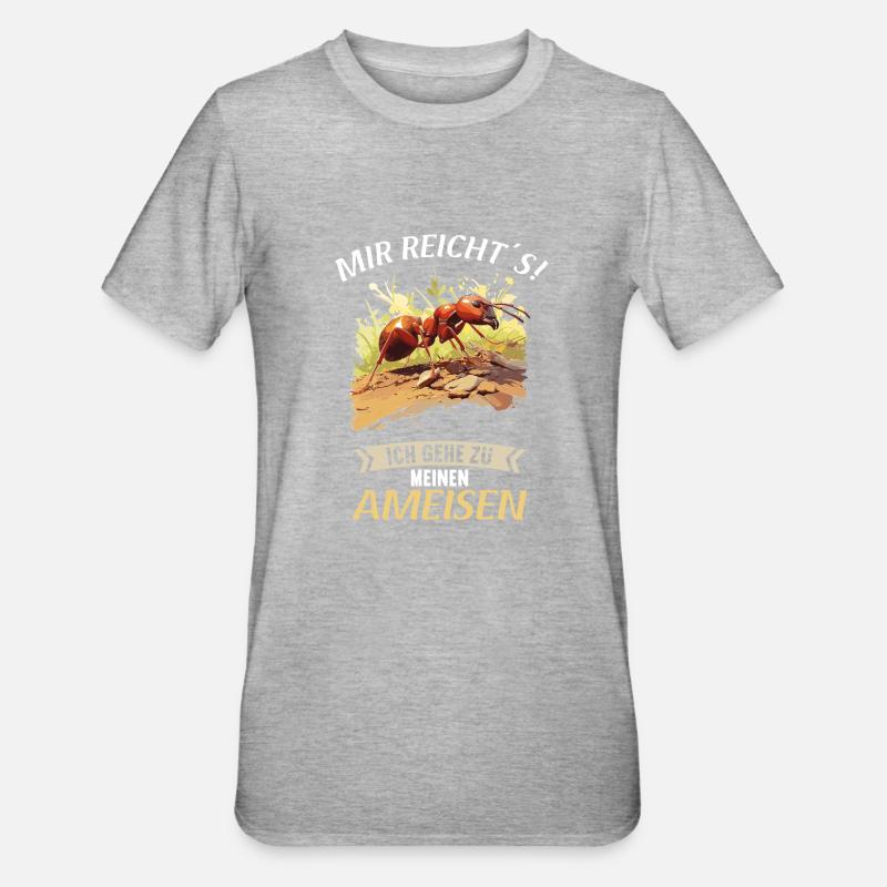 Fourmis fourmis - T-shirt polycoton Unisexe - gris chiné