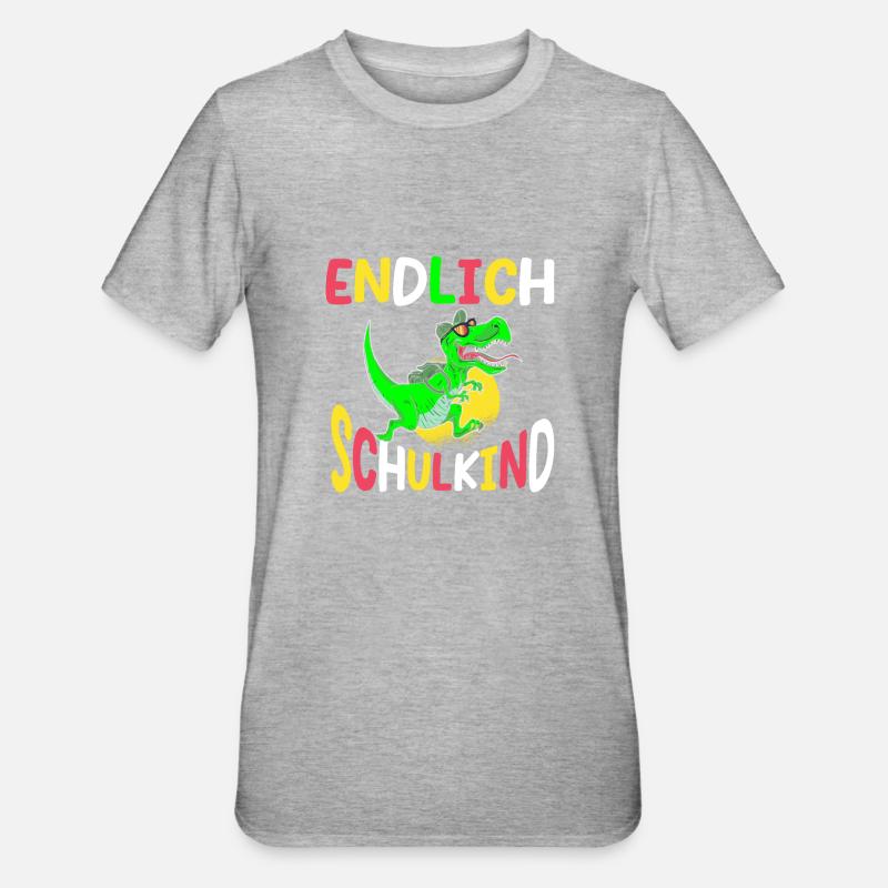 École 1ère année - T-shirt polycoton Unisexe - gris chiné