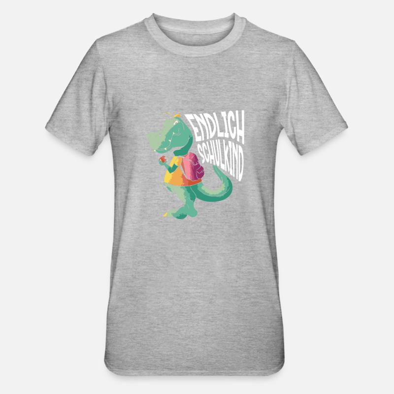 École 1ère année - T-shirt polycoton Unisexe - gris chiné