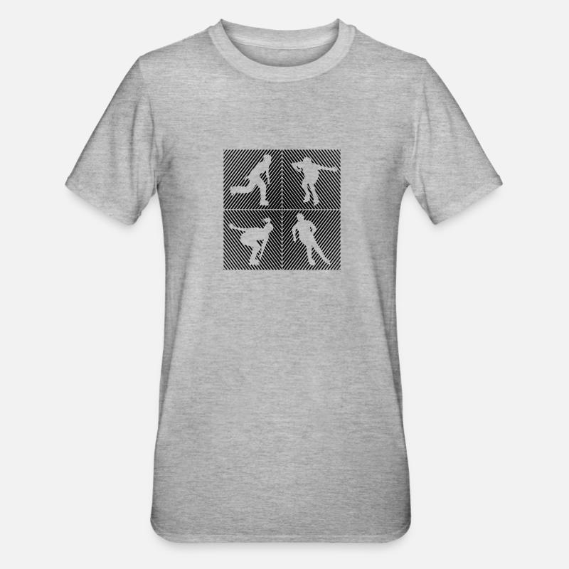 Rollers Rollers Rollers Rollers - T-shirt polycoton Unisexe - gris chiné