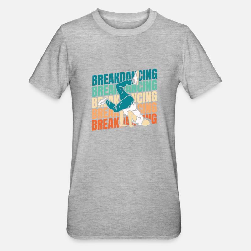 Breakdance Breakdancer Breakdancing - Unisex Polycotton T-Shirt - heather grey