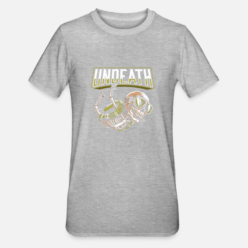 Parachutiste Parachutisme Squelette - T-shirt polycoton Unisexe - gris chiné