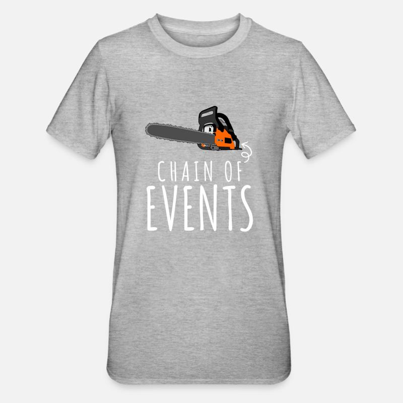 Tronçonneuses Tronçonneuse Tronçonneuse Tronçonneuse - T-shirt polycoton Unisexe - gris chiné