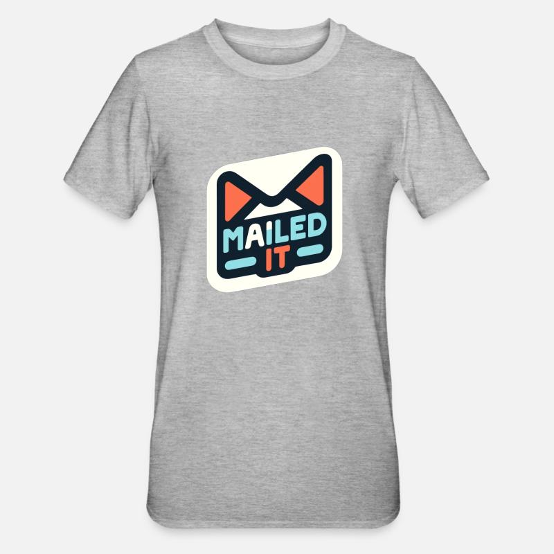 Verschickt - Unisex Polycotton T-Shirt - Grau meliert