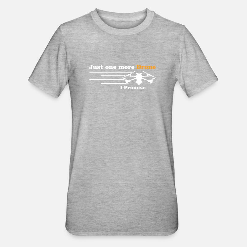 Drones Quadricoptère Drone FPV - T-shirt polycoton Unisexe - gris chiné