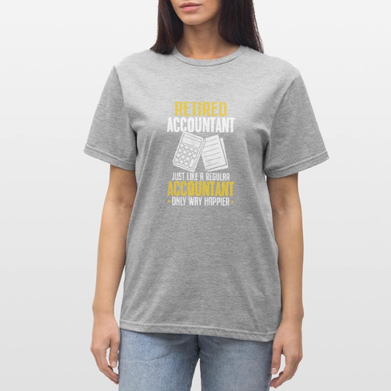 Comptable à la retraite Drôle de comptable Comptable T-shirt polycoton Unisexe