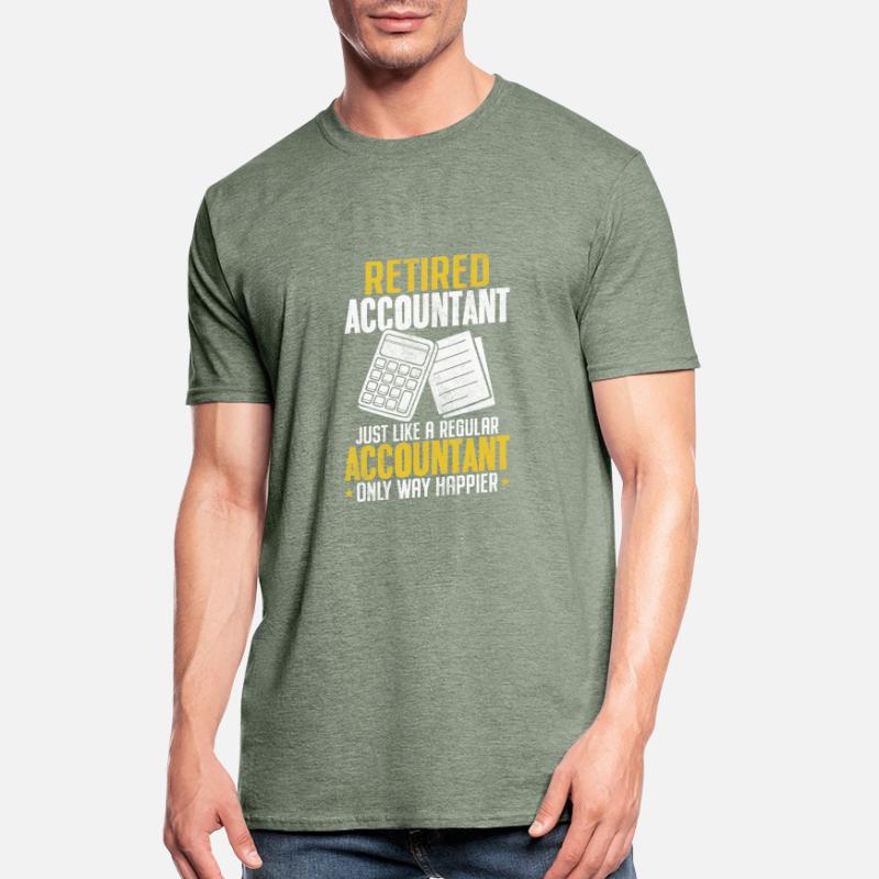 Comptable à la retraite Drôle de comptable Comptable T-shirt polycoton Unisexe