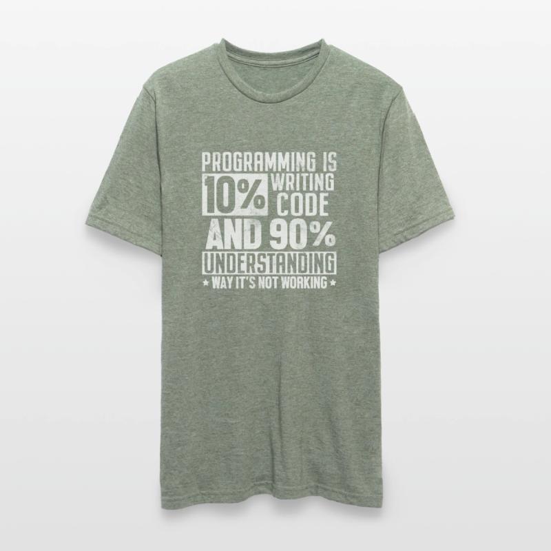 Programming Funny Software Engineer Computer Unisex Polycotton T-Shirt