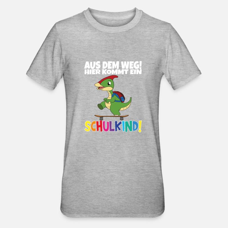 Écolier 2024 entrant à l'école - T-shirt polycoton Unisexe - gris chiné