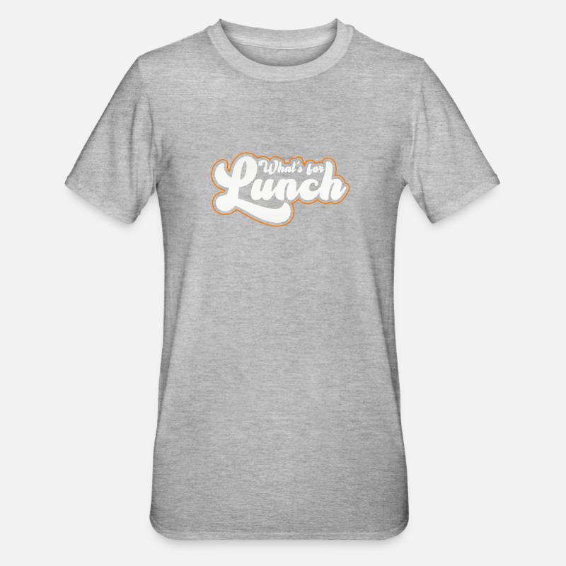 What's For Lunch? - Unisex Polycotton T-Shirt - heather grey