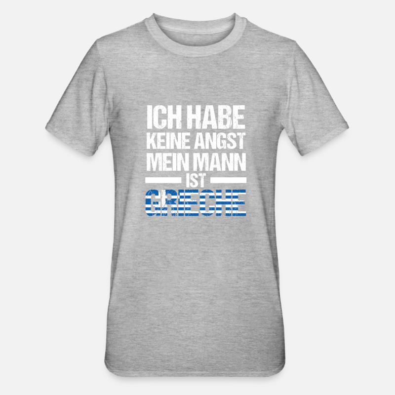 Grecs Grèce - T-shirt polycoton Unisexe - gris chiné
