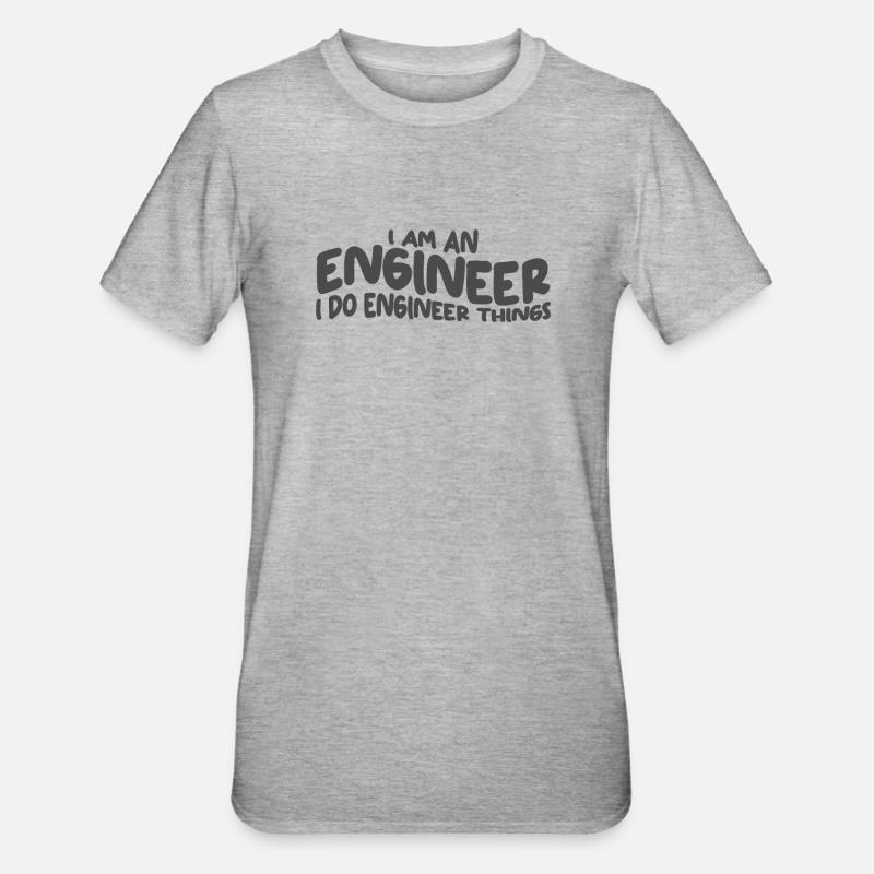 Engineers Engineer Engineering - Unisex Polycotton T-Shirt - heather grey