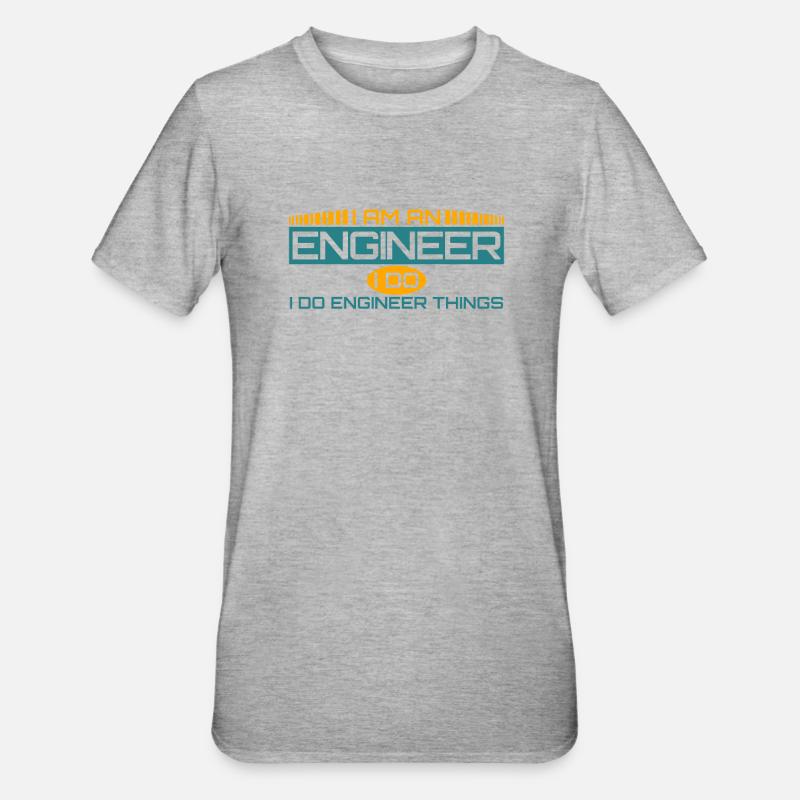 Engineer Mechanical Engineering - Unisex Polycotton T-Shirt - heather grey