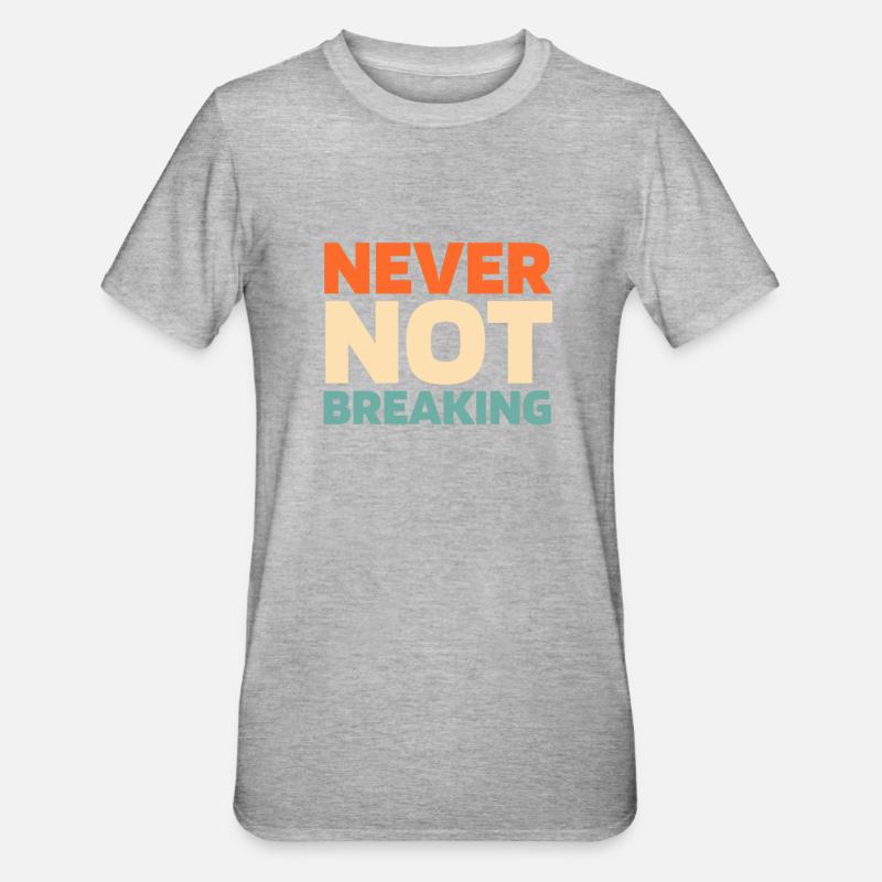Breakdance Breakdancer Breakdancing - Unisex Polycotton T-Shirt - Grau meliert
