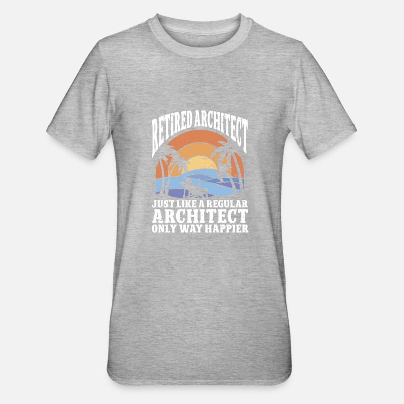 Architecte Architecture - T-shirt polycoton Unisexe - gris chiné