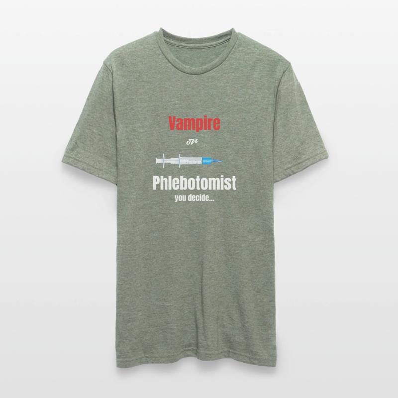 Vampir Oder Phlebotomiker Sie Entscheiden Hämatom Unisex Polycotton T-Shirt