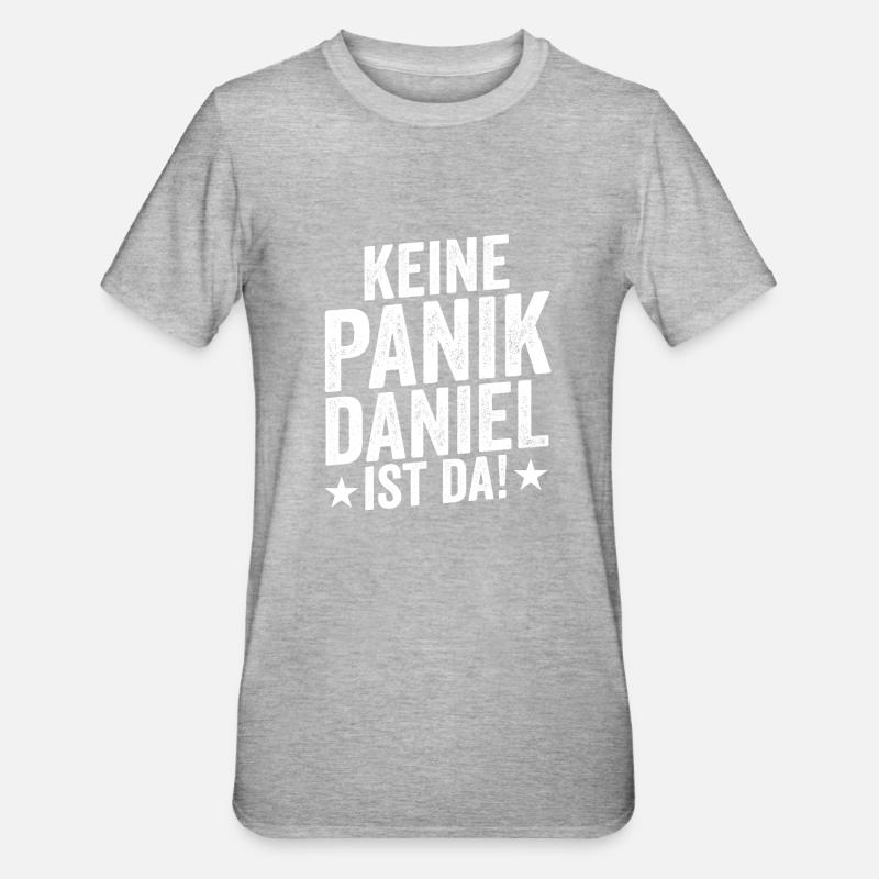 First name Daniel - Unisex Polycotton T-Shirt - heather grey