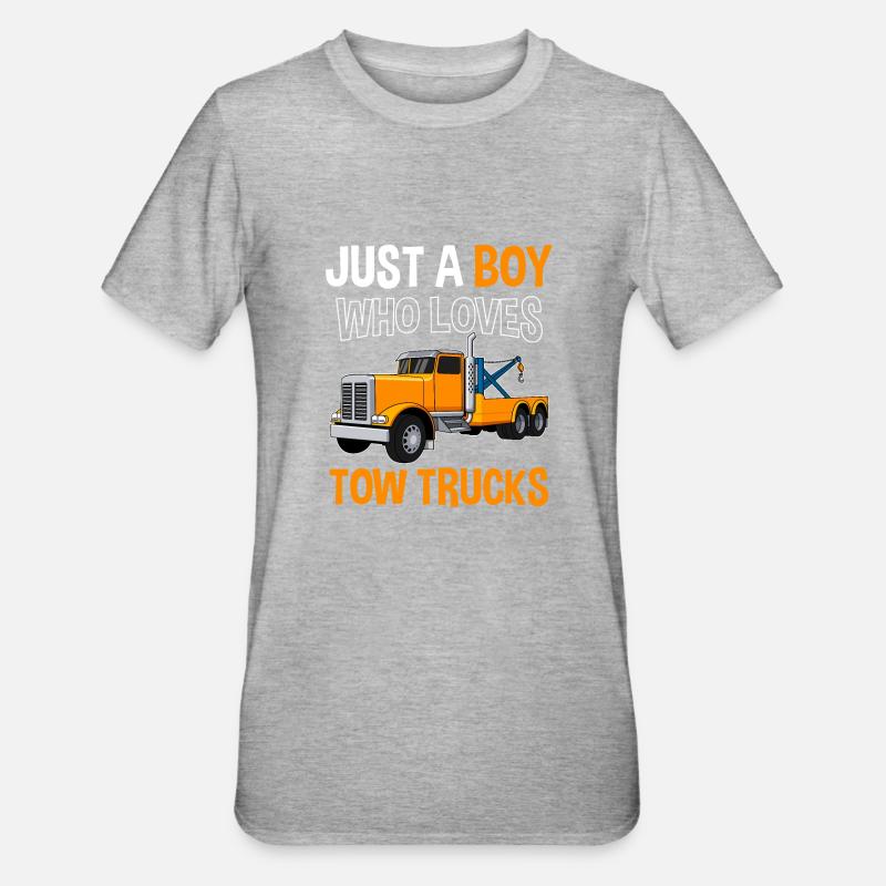 Abschleppdienst Abschleppfahrzeug Abschlepper - Unisex Polycotton T-Shirt - Grau meliert