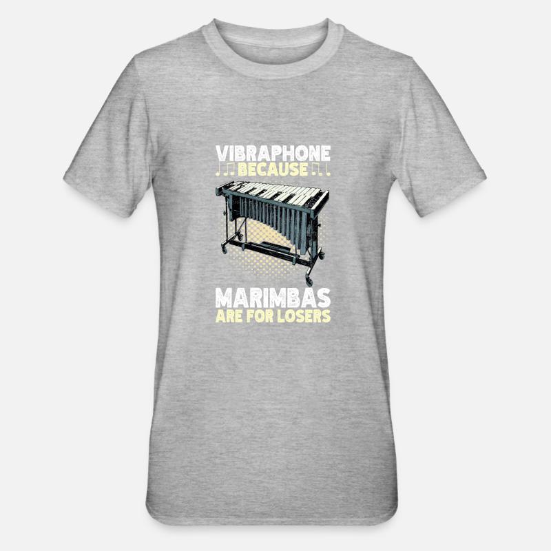 Vibraphon, vibraphonist - Unisex Polycotton T-Shirt - heather grey