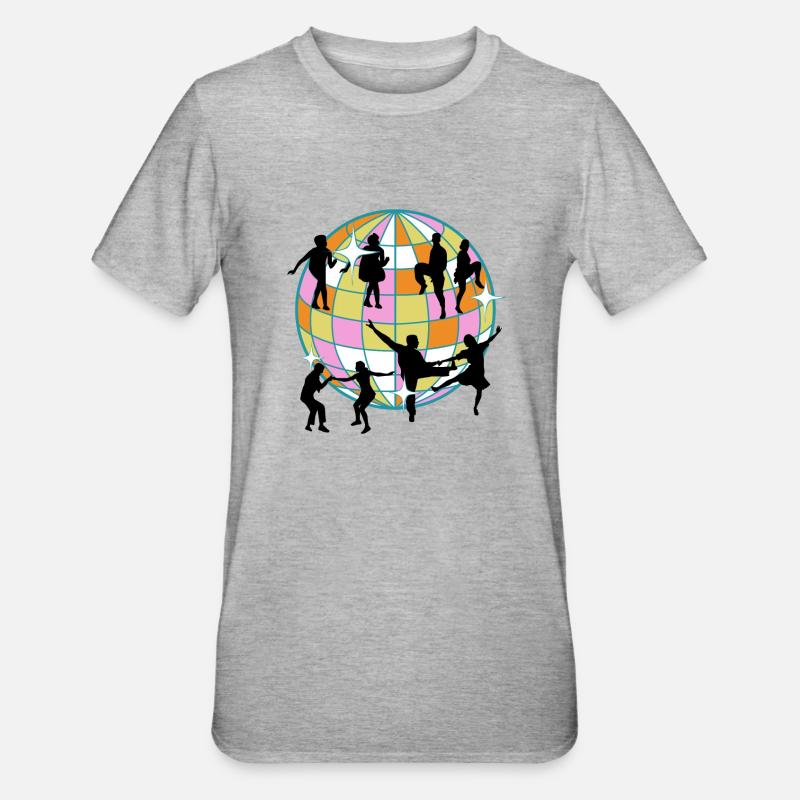 Boogie Woogie Danseur Swing Danse - T-shirt polycoton Unisexe - gris chiné