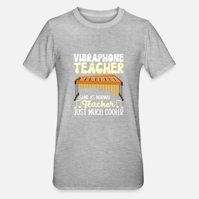 Vibraphon, vibraphonist - Unisex Polycotton T-Shirt - heather grey