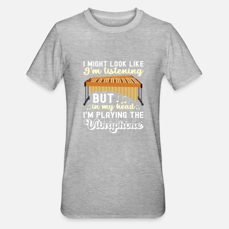 Vibraphon, vibraphonist - Unisex Polycotton T-Shirt - heather grey