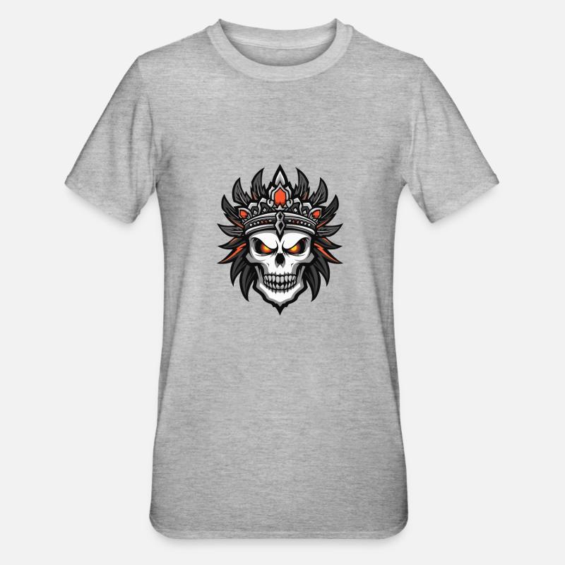 Chef Apache, Indiens morts - T-shirt polycoton Unisexe - gris chiné