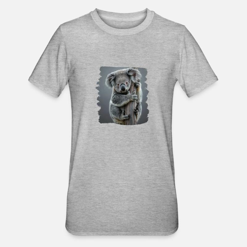 Koalas Koala - Unisex Polycotton T-Shirt - heather grey