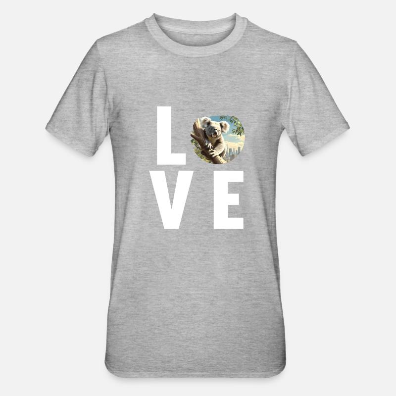 Koalas Koala - T-shirt polycoton Unisexe - gris chiné