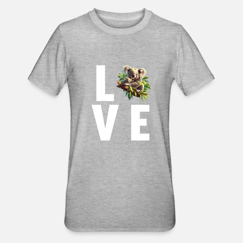 Koalas Koala - T-shirt polycoton Unisexe - gris chiné