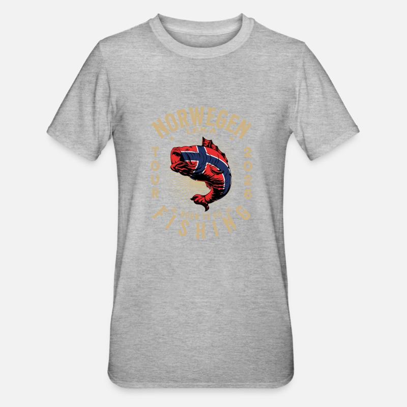 Pêche à la Leka 2026 - T-shirt polycoton Unisexe - gris chiné