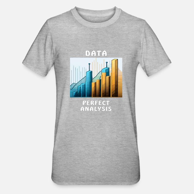 ANALYSE PARFAITE DES DONNÉES - T-shirt polycoton Unisexe - gris chiné