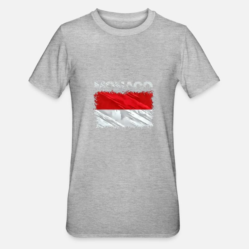 Monaco - T-shirt polycoton Unisexe - gris chiné