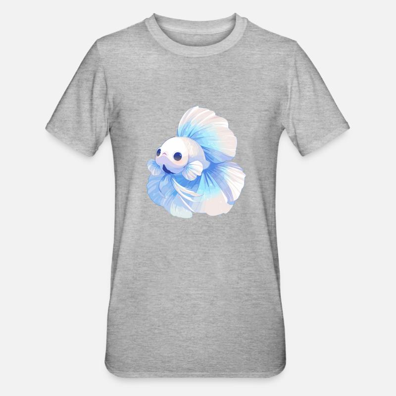 Bettas Betta Fish Betta - Unisex Polycotton T-Shirt - heather grey