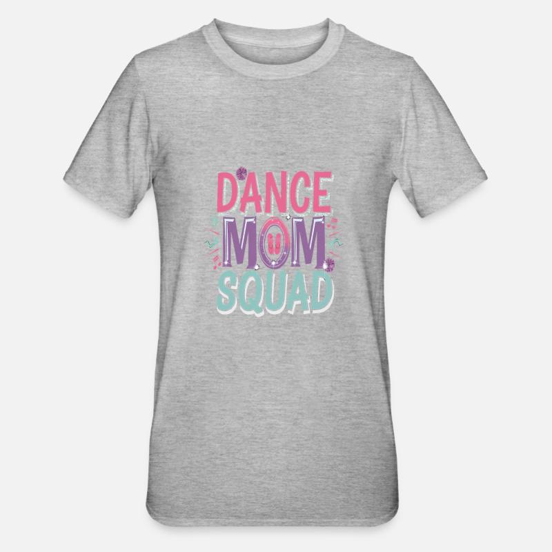 Dance Mom Squad - Unisex Polycotton T-Shirt - Grau meliert