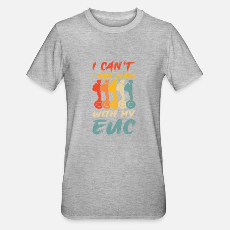 EUC Monowheel - Unisex Polycotton T-Shirt - heather grey