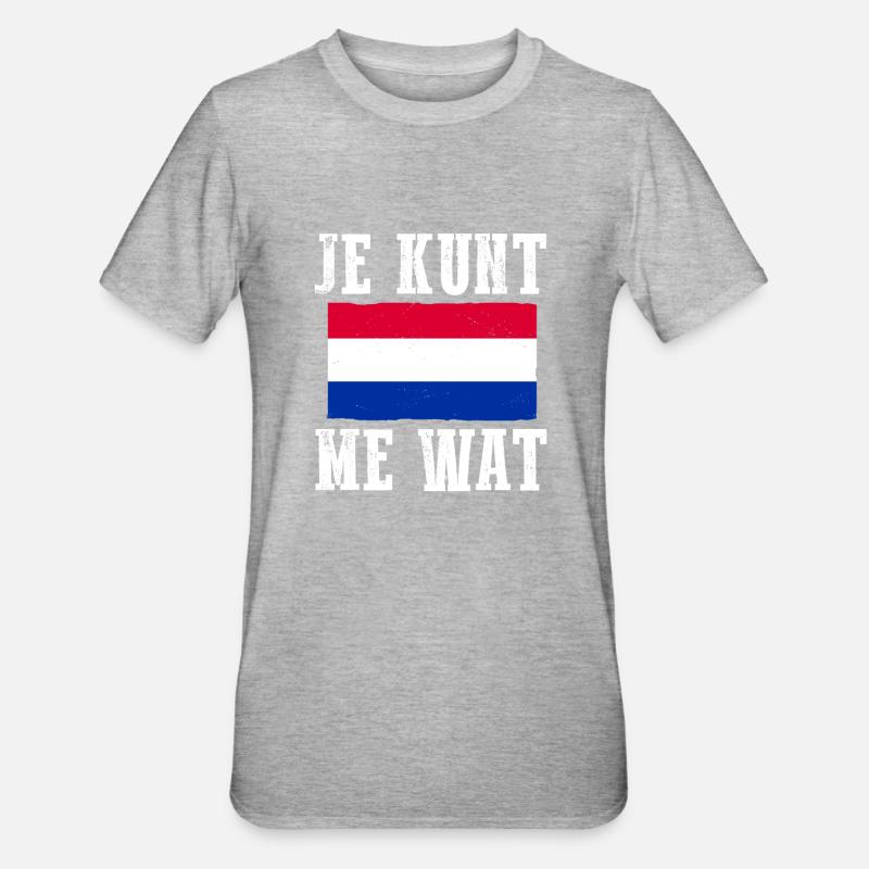 Pays-Bas Pays-Bas - T-shirt polycoton Unisexe - gris chiné