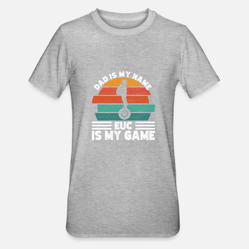 EUC Monowheel - Unisex Polycotton T-Shirt - heather grey