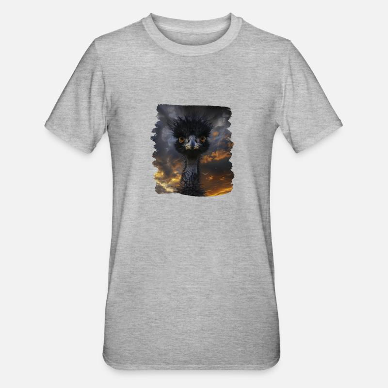 Emus Emu - T-shirt polycoton Unisexe - gris chiné