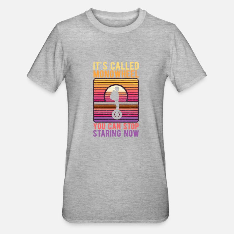 EUC Monowheel - Unisex Polycotton T-Shirt - heather grey
