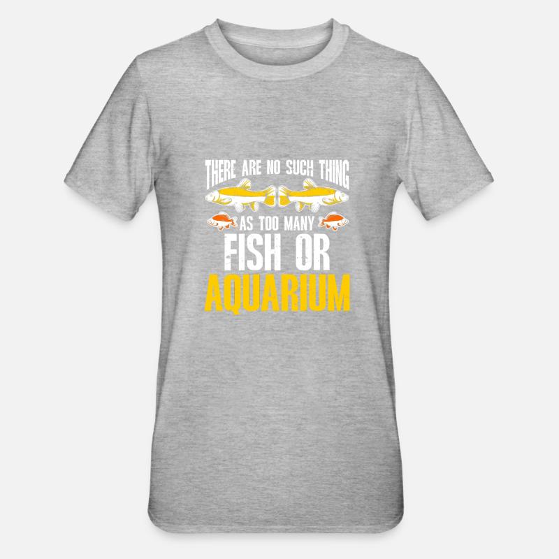 Aquariophile d’aquarium d’aquarium - T-shirt polycoton Unisexe - gris chiné