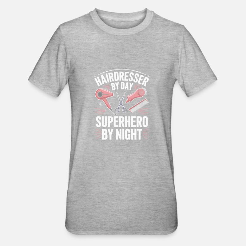 Coiffeur Coiffeur - T-shirt polycoton Unisexe - gris chiné