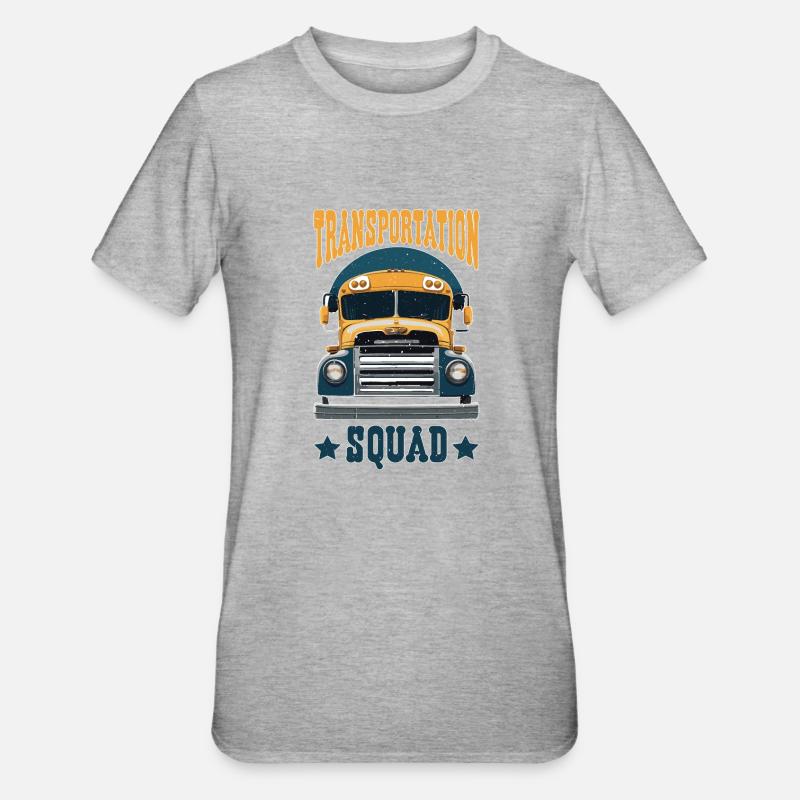 Transportation Squad 5 - Unisex Polycotton T-Shirt - Grau meliert